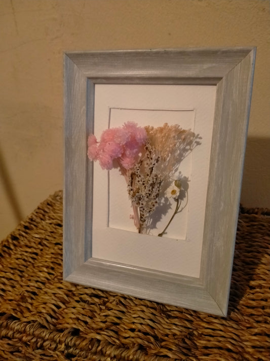 Cadre fleurs séchées naturelles